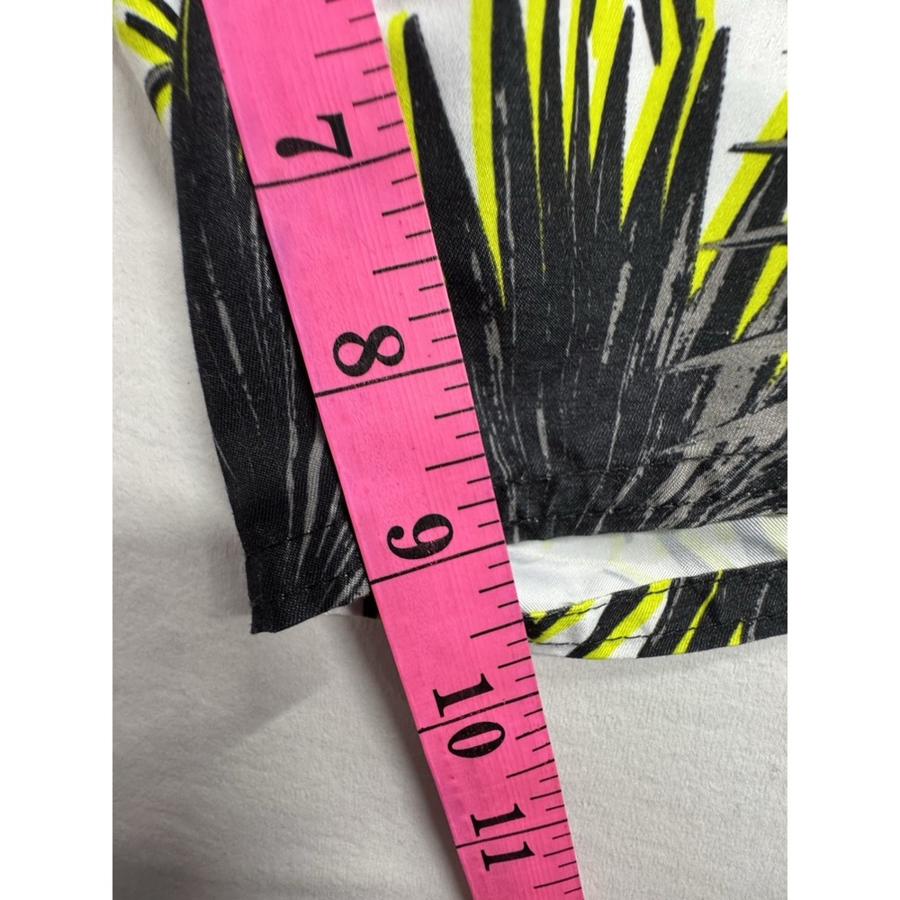 Island Passport Men's 4XL Swim Trunks White/Black/Yellow Tropical Floral Lined - Picture 9 of 10